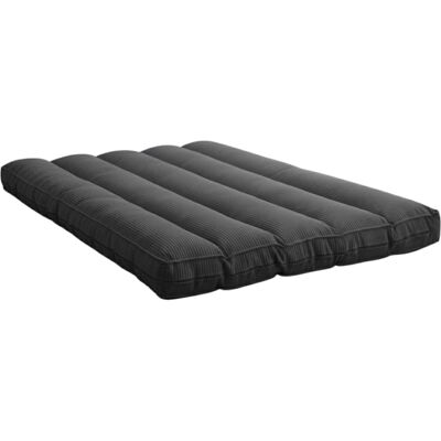 Bananair Futón desenfundable de pana 140x190 cm gris oscuro Bananair Futón desenfundable de pana 140x190 cm gris oscuro