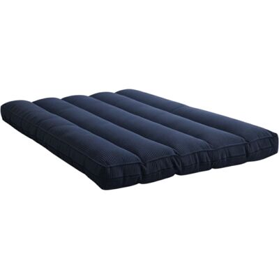 Bananair Futón desenfundable de pana 140x190 cm azul oscuro Bananair Futón desenfundable de pana 140x190 cm azul oscuro