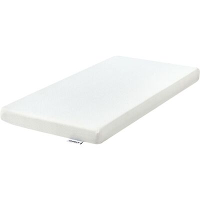 Beliani Colchón de tejido blanco 70x130 Beliani Colchón de tejido blanco 70x130