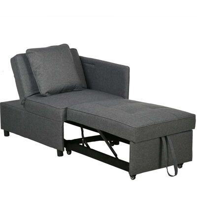 Homcom Sofá Cama 3 en 1 Gris Homcom Sofá Cama 3 en 1 Gris