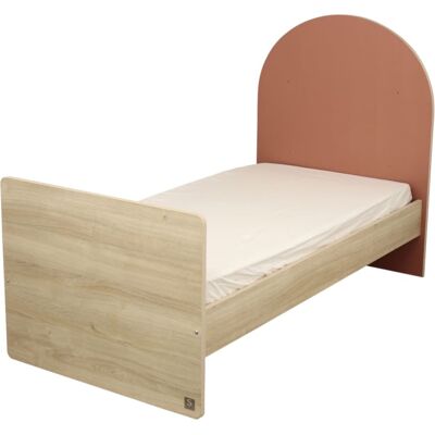 Sauthon Cama juvenil 90x190 - decoración madera roble Sauthon Cama juvenil 90x190 - decoración madera roble