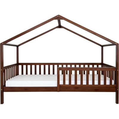 Sunny Cama cabaña con barrera de seguridad marrón, sin colchón Sunny Cama cabaña con barrera de seguridad marrón, sin colchón