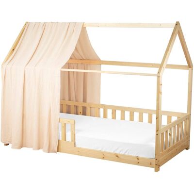 Sevira Kids Dosel de cama cabaña en gasa de algodón Sevira Kids Dosel de cama cabaña en gasa de algodón