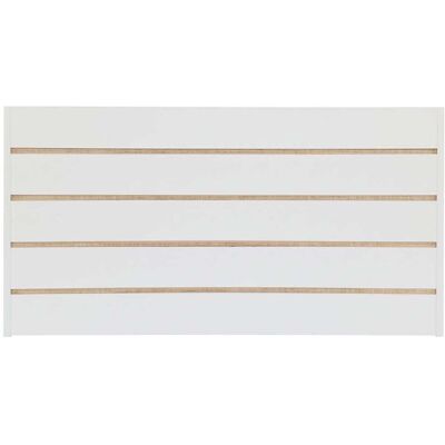 NATYAL Cabecero de madera en blanco con rafia natural para cama de 160cm NATYAL Cabecero de madera en blanco con rafia natural para cama de 160cm