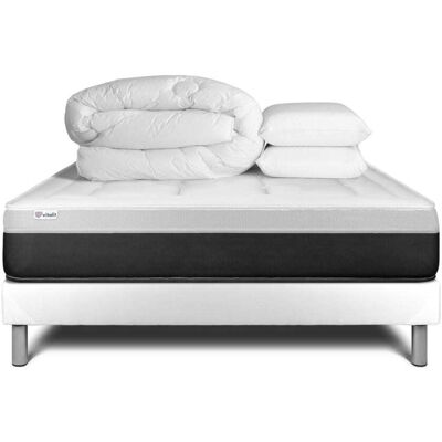 Vitalit Pack colchón blanco muelles y viscoelástica 140 x 190 Vitalit Pack colchón blanco muelles y viscoelástica 140 x 190