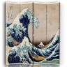 Legendarte Biombo La Gran Ola de Kanagawa - K. Hokusai - cm. 145x170 (4 paneles)