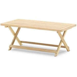 Defora Home Mesa baja plegable de madera 100x50