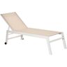 Outsunny Tumbona reclinable color beige 169 x 65 x 102 cm