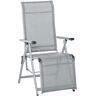 Outsunny Tumbona reclinable color gris 78 x 58 x 110 cm