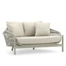 Defora Home Lounge de aluminio y cuerda beige