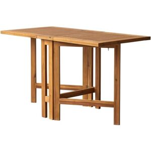 Tikamoon Mesa de jardín plegable de acacia maciza para 2/4 personas Tikamoon Mesa de jardín plegable de acacia maciza para 2/4 personas