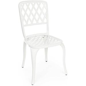 Silla de Jardín de Aluminio Blanco BIZZOTTO - Silla de jardín Silla de Jardín de Aluminio Blanco BIZZOTTO - Silla de jardín