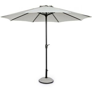 Konte.Design Sombrilla redonda con mástil central de aluminio y lona natural 3m Konte.Design Sombrilla redonda con mástil central de aluminio y lona natural 3m