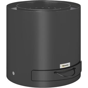 Outsunny Brasero exterior 45x45x42 cm negro Outsunny Brasero exterior 45x45x42 cm negro