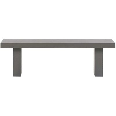 Banco de Jardín Beliani Gris Concreto - Banco de Jardín - Gris - 40x45x150 cm Banco de Jardín Beliani Gris Concreto - Banco de Jardín - Gris - 40x45x150 cm