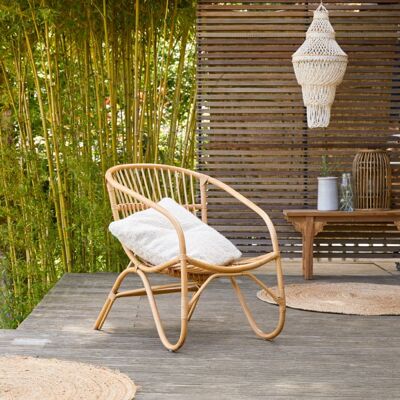 Tikamoon Sillón de jardín de ratán Tikamoon Sillón de jardín de ratán
