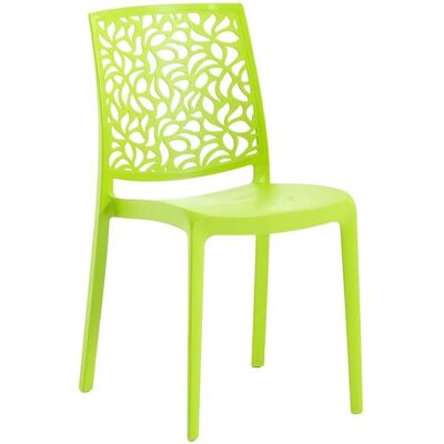 Silla apilable de resina y fibra de vidrio verde lima - Silla Silla apilable de resina y fibra de vidrio verde lima - Silla