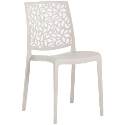 Silla Apilable de Resina y Fibra de Vidrio Crema - silla Silla Apilable de Resina y Fibra de Vidrio Crema - silla