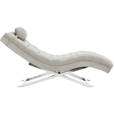 Safavieh Chaise en eucalipto/madera de caucho gris Safavieh Chaise en eucalipto/madera de caucho gris