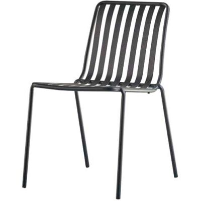 Tikamoon Silla de jardín de metal negro Tikamoon Silla de jardín de metal negro