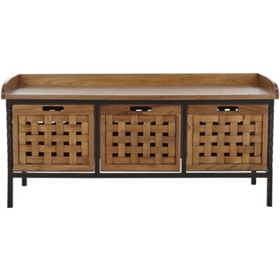 Safavieh Banco exterior en madera de acacia beige Safavieh Banco exterior en madera de acacia beige