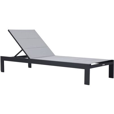Axi Tumbona de jardín ajustable de aluminio, antracita/gris Axi Tumbona de jardín ajustable de aluminio, antracita/gris