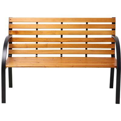 Axi Banco de jardín para 2 personas, de madera, marrón, 122 x 60 x 83 cm Axi Banco de jardín para 2 personas, de madera, marrón, 122 x 60 x 83 cm