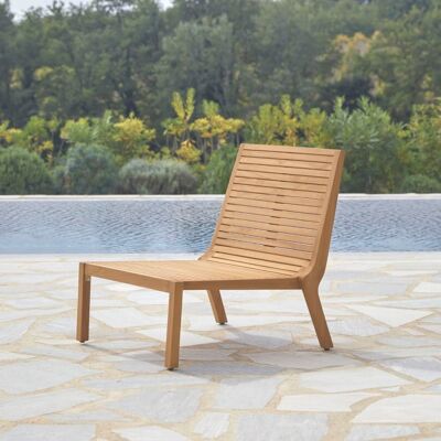 Tikamoon Sillón de jardín de teca maciza Tikamoon Sillón de jardín de teca maciza