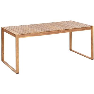 Beliani Mesa de comedor 6 personas de madera marrón Beliani Mesa de comedor 6 personas de madera marrón