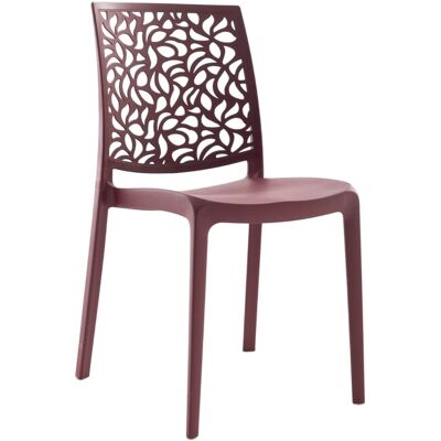 Sillas apilables de resina Anna - Interior y exterior - Pack de 4 Sillas apilables de resina Anna - Interior y exterior - Pack de 4