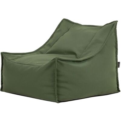 Icon Puf sillón de exterior en olefina impermeable verde caqui Icon Puf sillón de exterior en olefina impermeable verde caqui