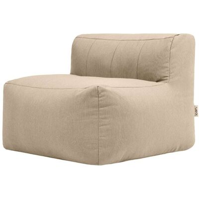 Icon Puf sillón modular jardín en olefina impermeable beige Icon Puf sillón modular jardín en olefina impermeable beige