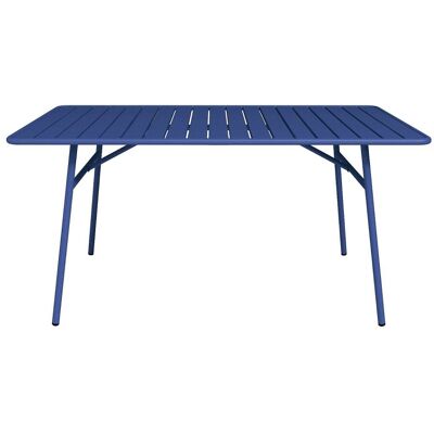 Unique Mesa jardín metal azul oscuro Unique Mesa jardín metal azul oscuro