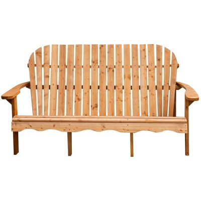 Axi Banco de jardín, 3 personas, estilo adirondack, madera Axi Banco de jardín, 3 personas, estilo adirondack, madera