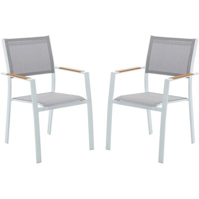 Unique Silla de jardín metal blanco Unique Silla de jardín metal blanco