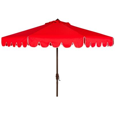 Safavieh Sombrilla de metal rojo Safavieh Sombrilla de metal rojo