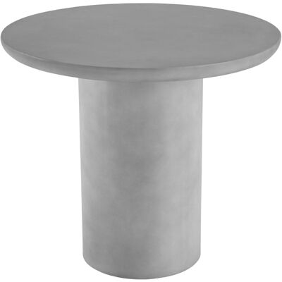Tectake Mesa de jardín redonda, magnesio, efecto hormigón, gris hormigón Tectake Mesa de jardín redonda, magnesio, efecto hormigón, gris hormigón