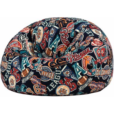 Icon Puf infantil clásico para int/ext con estampado deportivo americano Icon Puf infantil clásico para int/ext con estampado deportivo americano