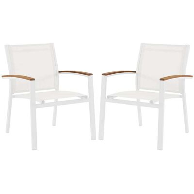 Unique Silla de jardín metal blanco Unique Silla de jardín metal blanco