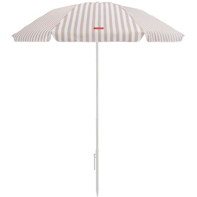 Flamingueo Sombrilla playa inclinable UPF50+ poliéster beige Flamingueo Sombrilla playa inclinable UPF50+ poliéster beige