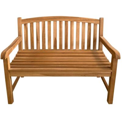 Axi Banco jardín teca 2 plazas marrón 120 cm Axi Banco jardín teca 2 plazas marrón 120 cm