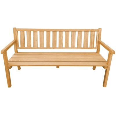 Axi Banco de jardín de madera marrón, para 3 personas, 170 cm Axi Banco de jardín de madera marrón, para 3 personas, 170 cm