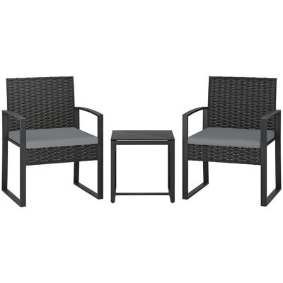 Outsunny Conjunto de jardín 58x55x76 cm gris claro Outsunny Conjunto de jardín 58x55x76 cm gris claro