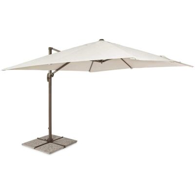 Bizzotto Sombrilla de aluminio natural de 3x3 brazos Bizzotto Sombrilla de aluminio natural de 3x3 brazos