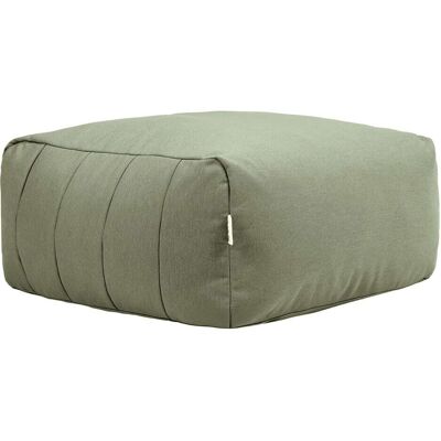Icon Puf reposapiés modular para jardín en olefina impermeable verde salvia Icon Puf reposapiés modular para jardín en olefina impermeable verde salvia