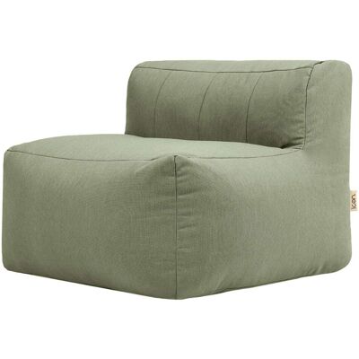 Icon Puf sillón modular jardín en olefina impermeable verde salvia Icon Puf sillón modular jardín en olefina impermeable verde salvia