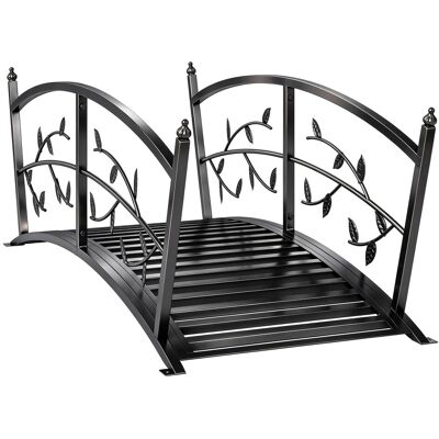 Outsunny Puente de jardín 120x51x47 cm negro Outsunny Puente de jardín 120x51x47 cm negro