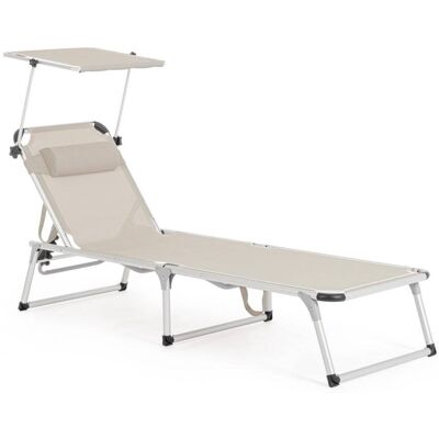Bizzotto Tumbona aluminio reclinable gris Bizzotto Tumbona aluminio reclinable gris