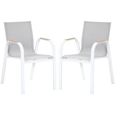 Unique Silla de jardín metal blanco Unique Silla de jardín metal blanco