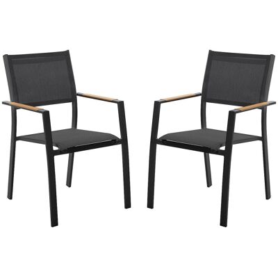 Unique Silla de jardín metal gris antracita Unique Silla de jardín metal gris antracita
